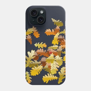 Oak leaves in autumn Phone Case