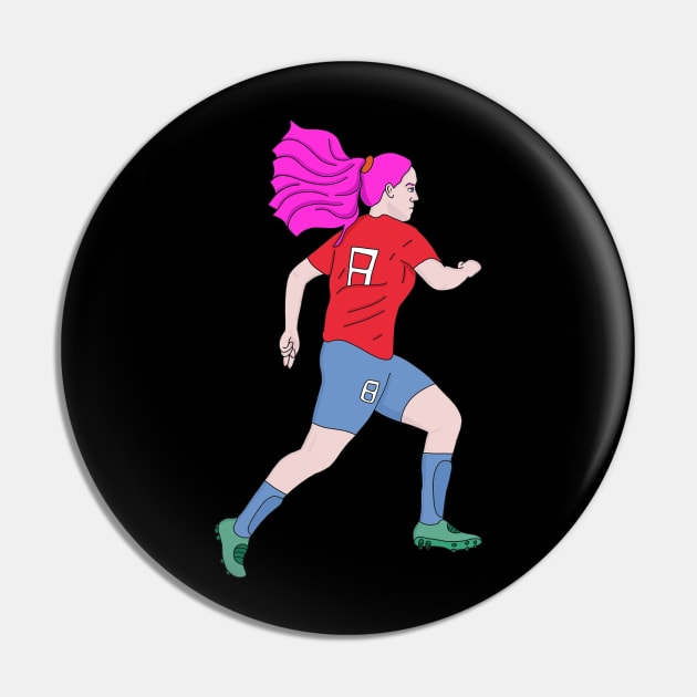 Running Soccer Player Football Pin by DiegoCarvalho