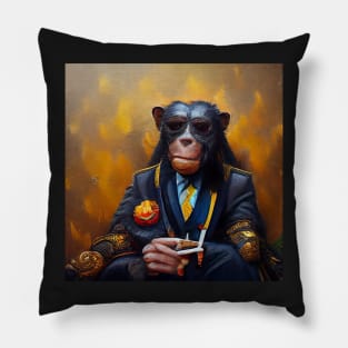 head chimp Pillow