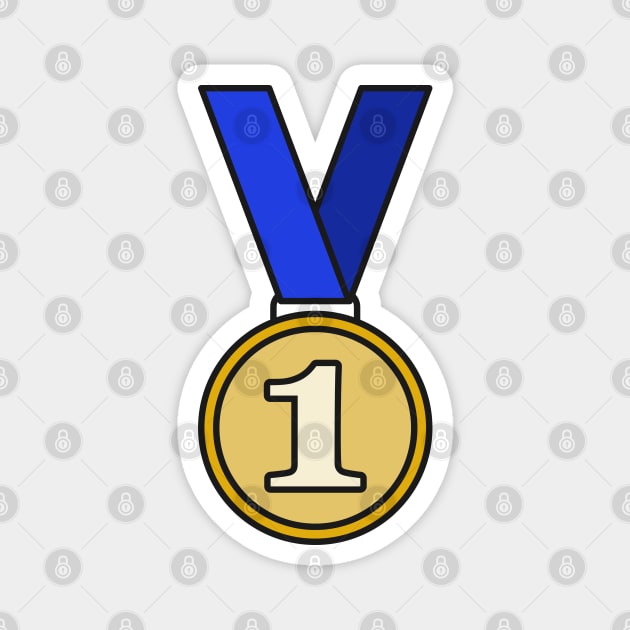 First Place Gold Medal Icon Magnet by THP Creative