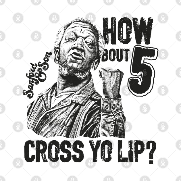 BLACKOUT - SANFORD AND SON CROSS YO LIP BLACK by regencyan