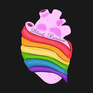 Lgbt pride rainbow heart T-Shirt