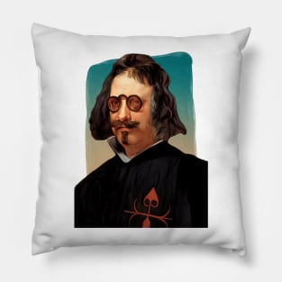 Spanish Writer Francisco Gomez De Quevedo y Villegas illustration Pillow