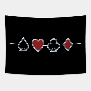 Spades Hearts Clubs Diamonds Tapestry