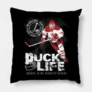 Puck Life Hockey is My Favorite Season Pillow