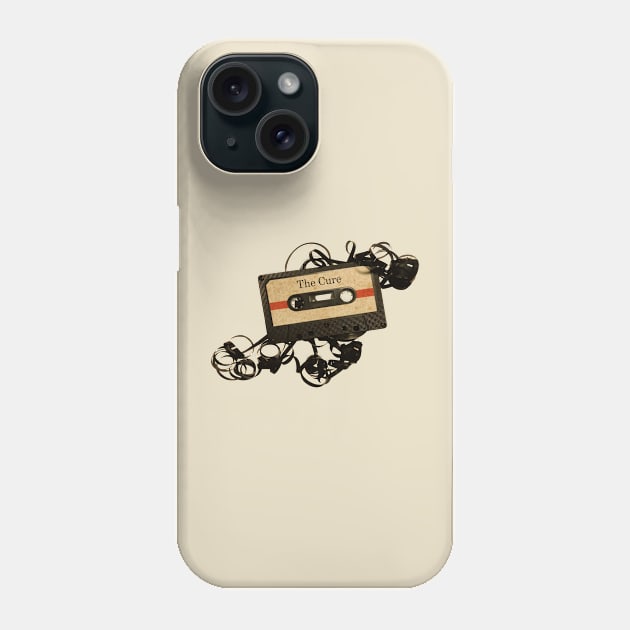 cassette tape the cure Phone Case by rika marleni