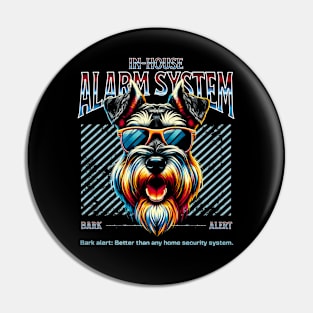 Bark Alert Schnauzer Pin