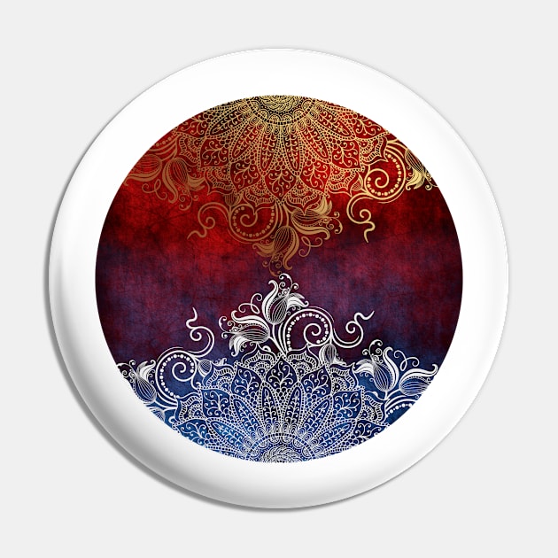 Mandala Fire & Ice Pin by aleibanez