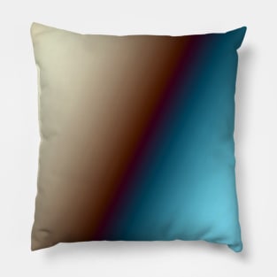 blue brown white abstract texture Pillow