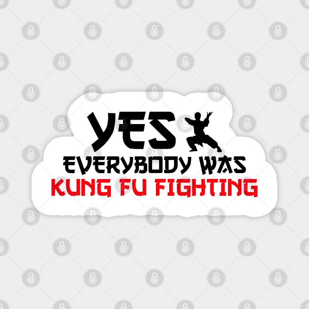 yes everybody was kung fu fighting Magnet by Jabinga