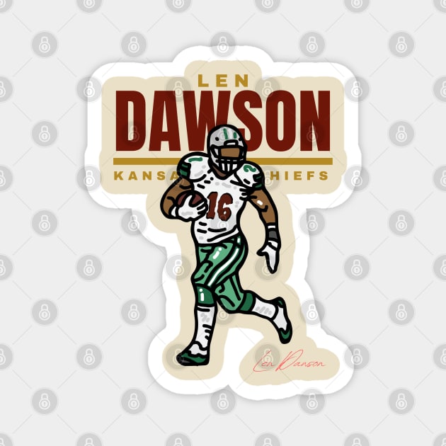 len dawson classic Magnet by Draw One Last Breath Horror 