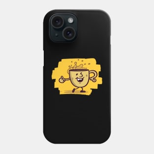 Happy coffee mug Phone Case