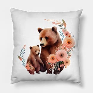 Bear with baby Pillow