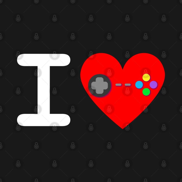 I Love Gaming by Joselo Rocha Art