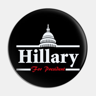 Hillary Clinton For President Pin