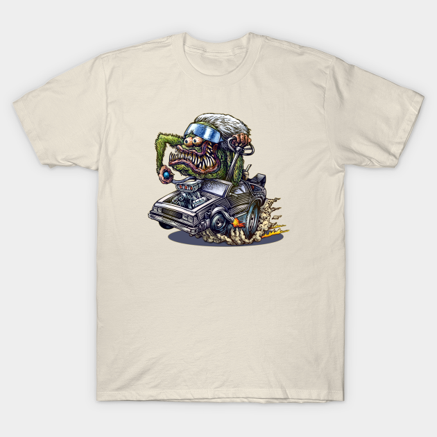 Doc Brown's Delorean Dragster - Monster - T-Shirt