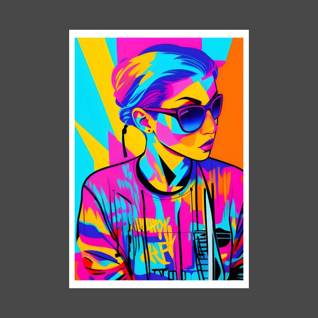 Bright pop art girl by hazaki