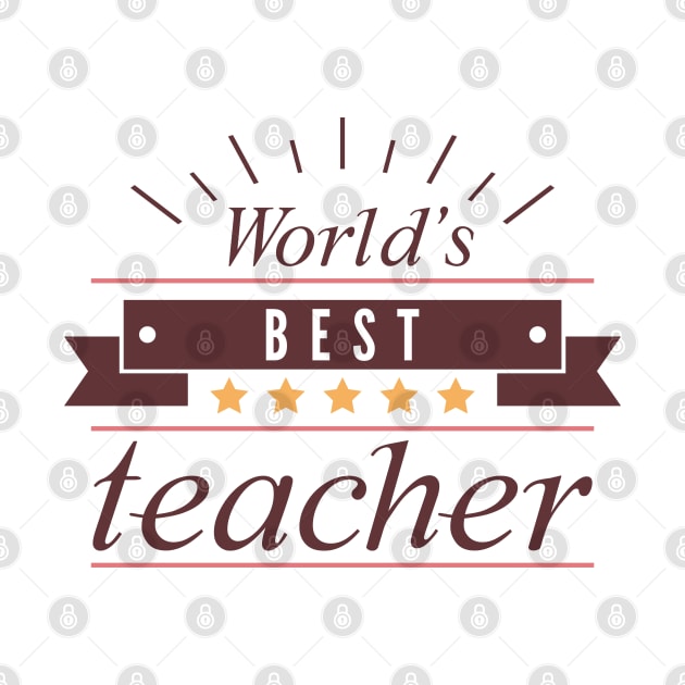 World's Best Teacher by VectorPlanet