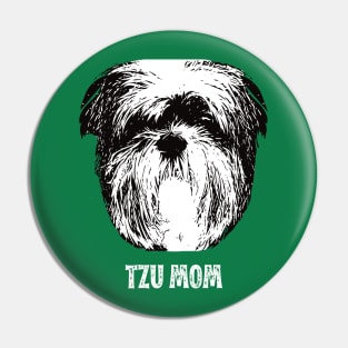 Tzu Mom Shih Tzu Design Pin
