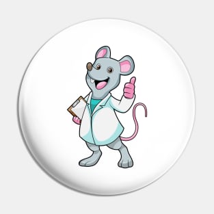 Mouse as Doctor with Doctor's coat Pin