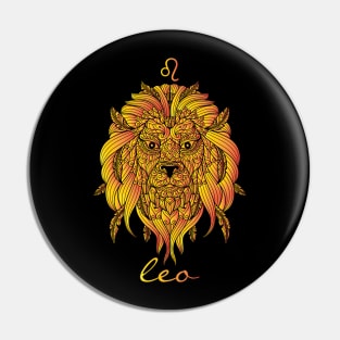 Leo Zodiac Pin