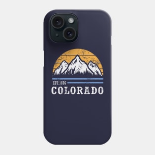 Vintage Fade Colorado EST 1876 Rocky Mountains Phone Case