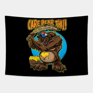 Care Bear This bear with baseball bat Tapestry