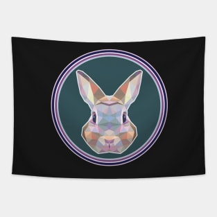 Rabbit Bunny Cute Pop Art Colorful Geometric Bunny Love Tapestry