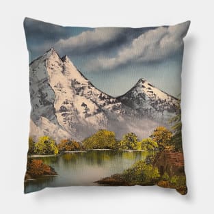 Cabin in the Mountains Pillow