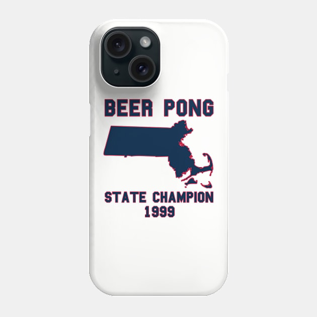 Vintage Massachusetts Beer Pong State Champion Phone Case by fearcity