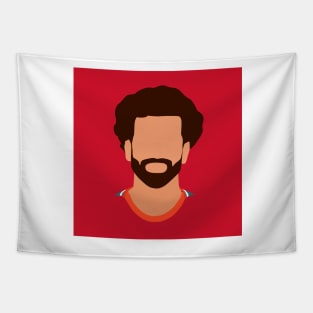 Mohamed Salah Minimalistic Face Art Tapestry