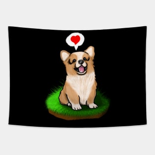 Cute dog show some love to everyone Tapestry