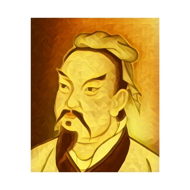 Sun Tzu Golden Portrait | Sun Tzu Artwork 8 by JustLit