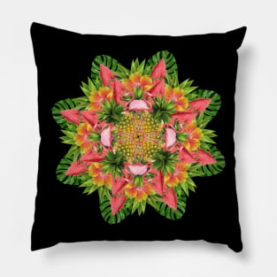 pink passion mandala Pillow