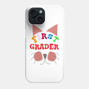 Funny First grader Cat T-shirt Phone Case