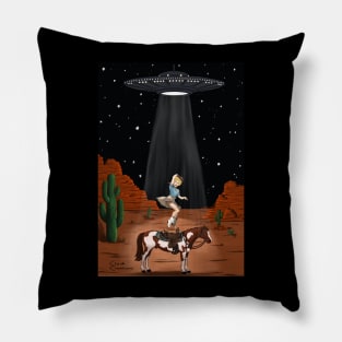 Cowgirl abduction Pillow