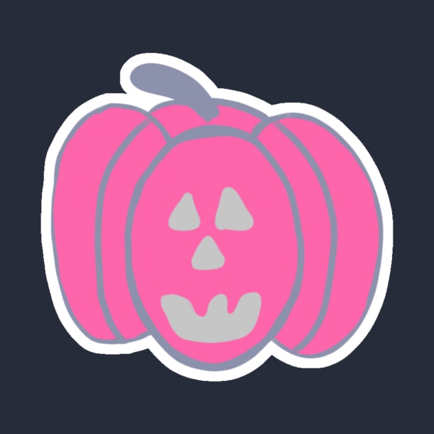 Pink Halloween Jack-o-lantern by DanielleGensler