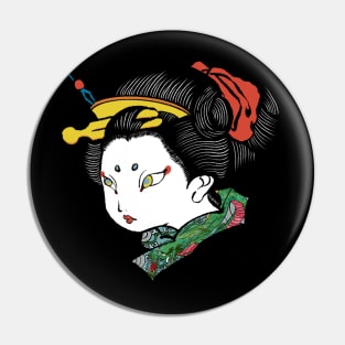 Ukiyoe Girl Colour Pin