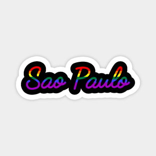 Sao Paulo Gay Pride Parade LGBT Rainbow Magnet