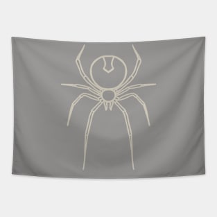 Simply Spooky Collection - Spider - Ghost Grey and Bone White Tapestry