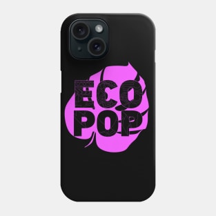 ecopop in a leaf logo design Phone Case