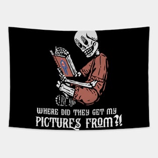 Where did they get my pictures? | Anatomy Skeleton Tapestry