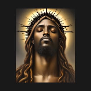 African American Jesus Christ in Prayer T-Shirt