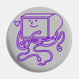 purple boy Pin