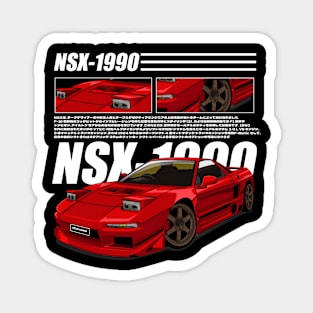 JDM LEGEND HONDA NSX-1990 (RED) Magnet