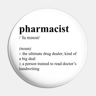 Funny Pharmacist Definition Pin