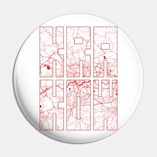 Krakow, Poland City Map Typography - Oriental Pin