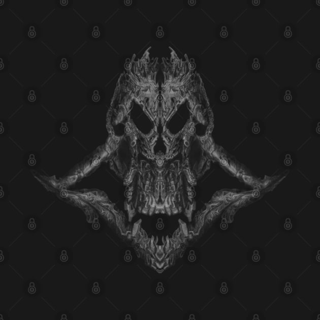 Devil Skull no.1 by KritwanBlue