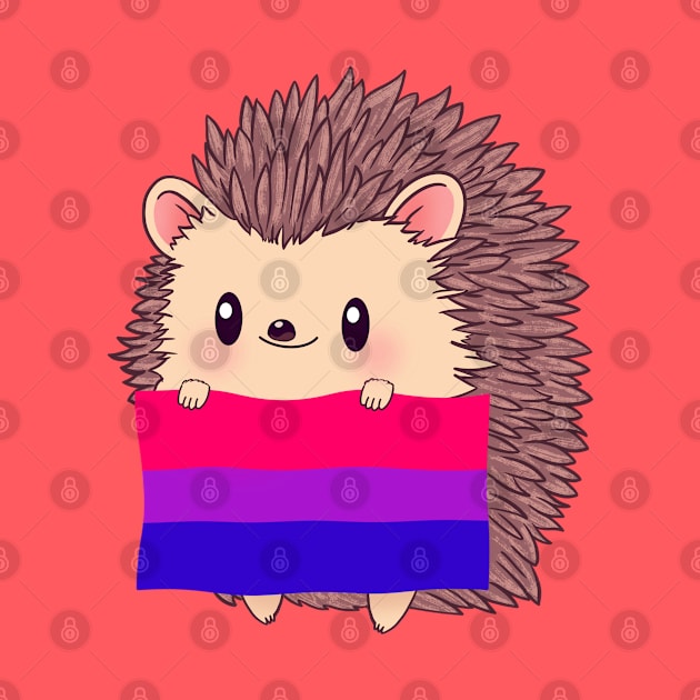 Hedgehog Bi Pride by tobikobagel