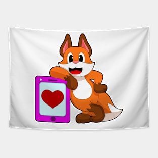 Fox Heart Tapestry